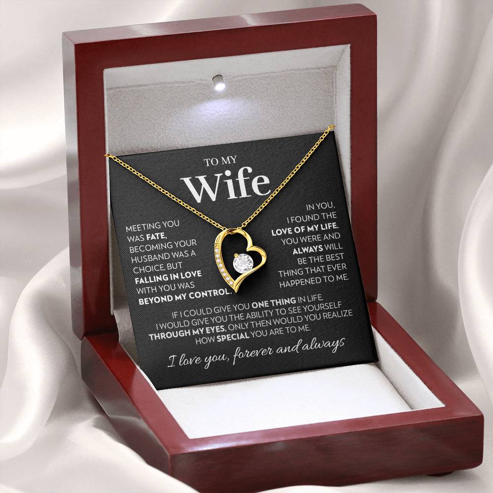 Wife - Love of My Life - Forever Love Necklace