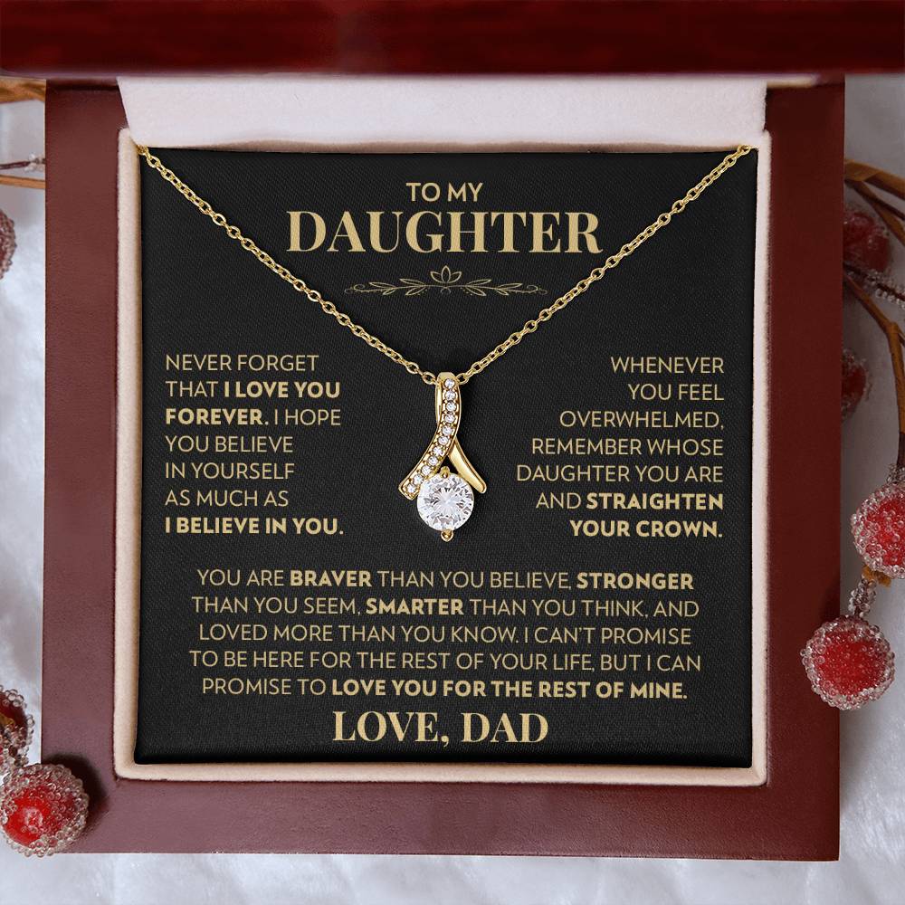 Dad to Daughter - Never Forget That I Love You - Alluring Beauty Necklace