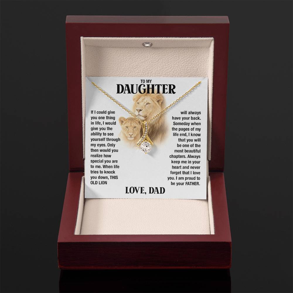 Dad to Daughter - This Old Lion - Alluring Beauty Necklace