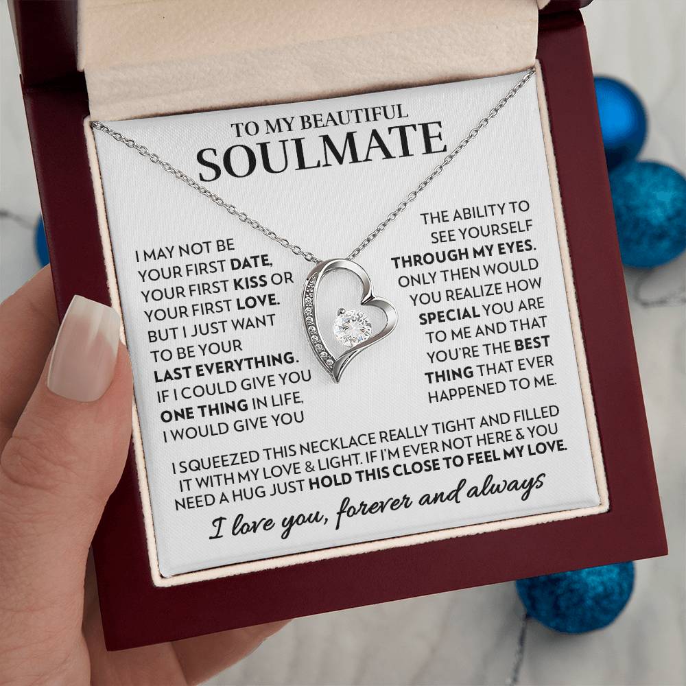 To My Soulmate - Feel My Love - Forever Love Necklace