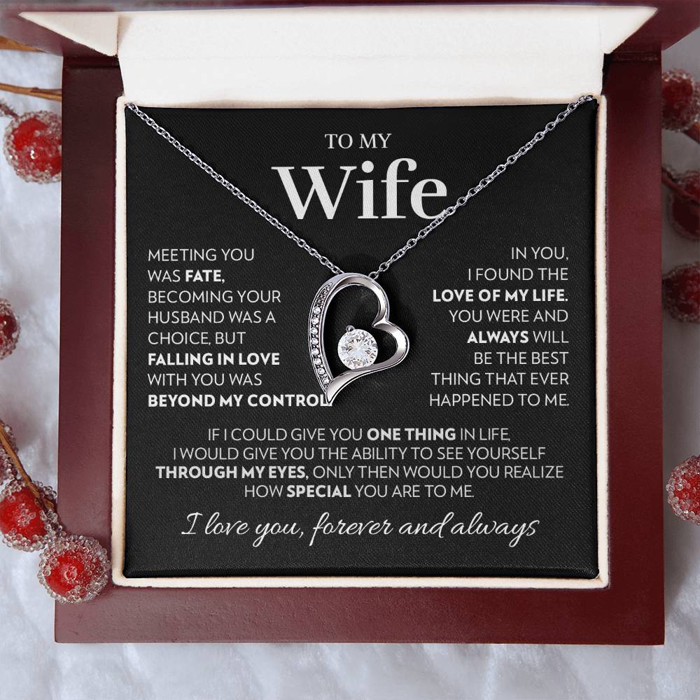 Wife - Love of My Life - Forever Love Necklace
