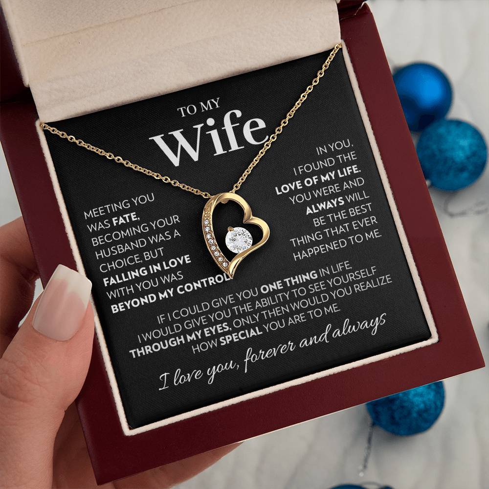 Wife - Love of My Life - Forever Love Necklace