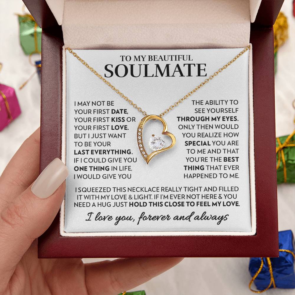 To My Soulmate - Feel My Love - Forever Love Necklace