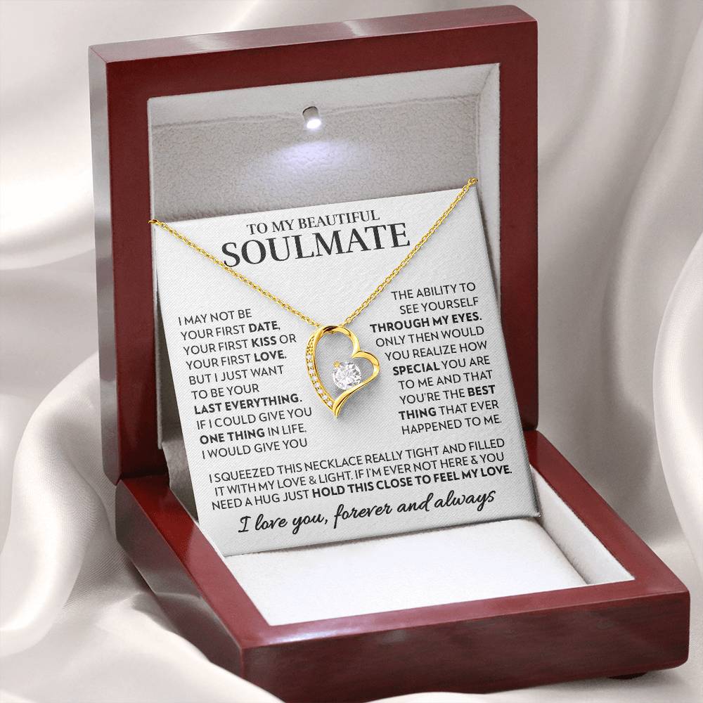 To My Soulmate - Feel My Love - Forever Love Necklace