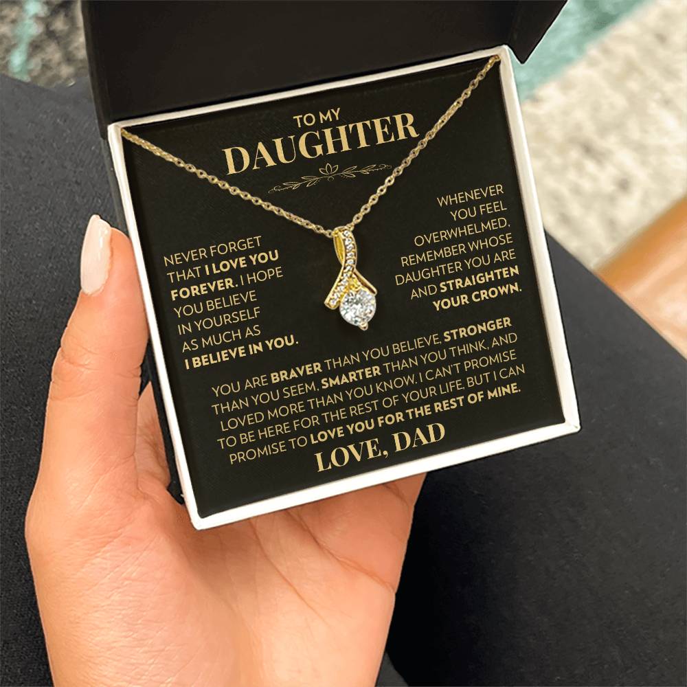 Dad to Daughter - Never Forget That I Love You - Alluring Beauty Necklace