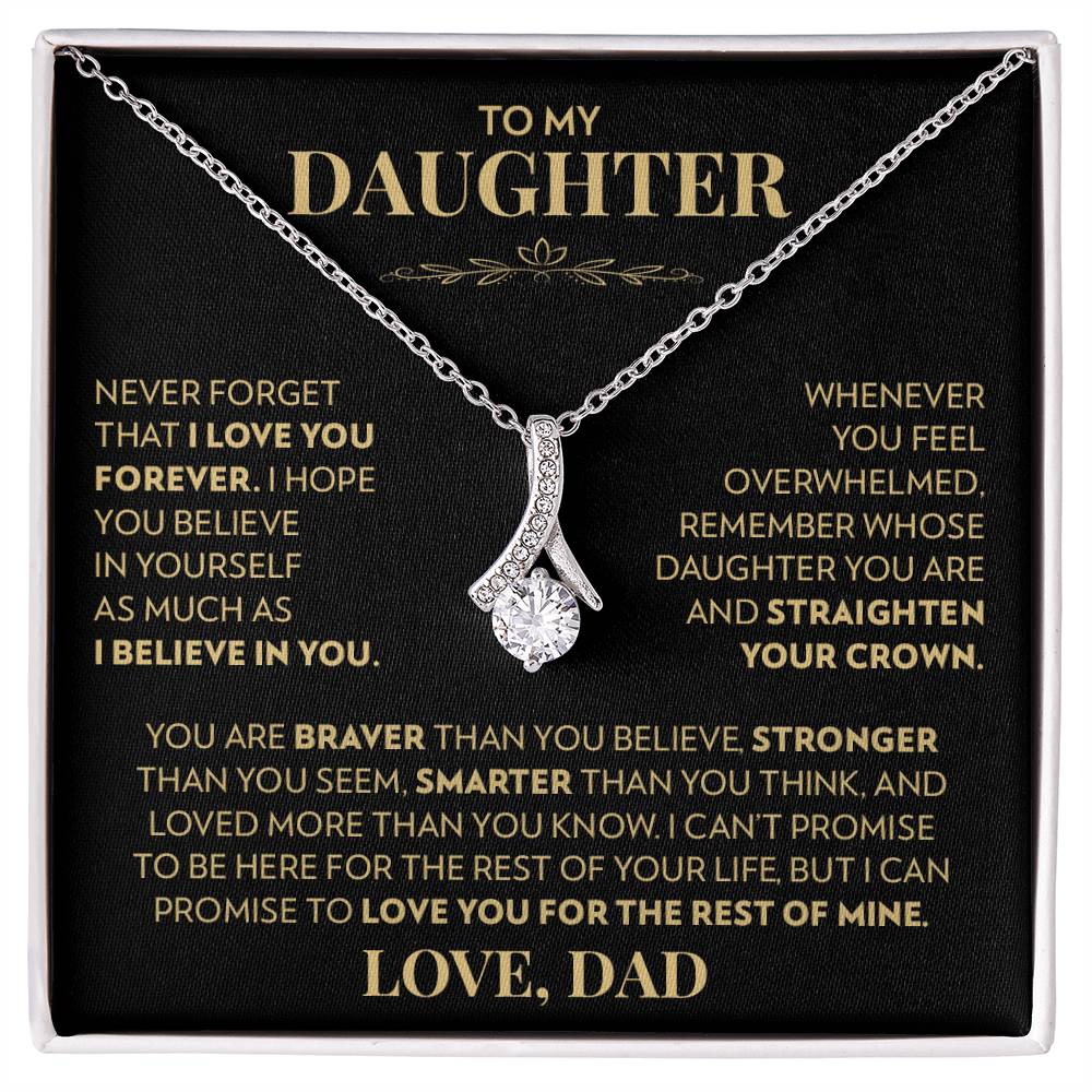 Dad to Daughter - Never Forget That I Love You - Alluring Beauty Necklace