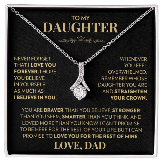 Dad to Daughter - Never Forget That I Love You - Alluring Beauty Necklace