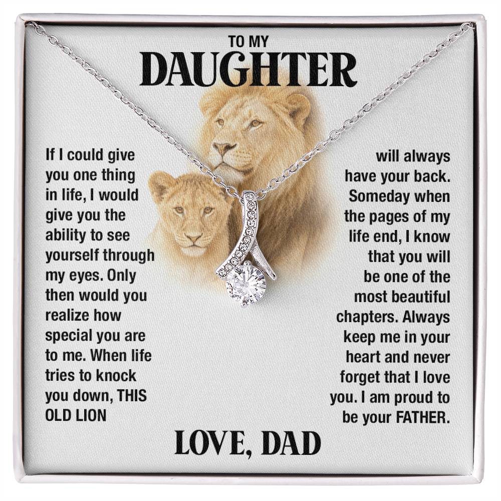 Dad to Daughter - This Old Lion - Alluring Beauty Necklace