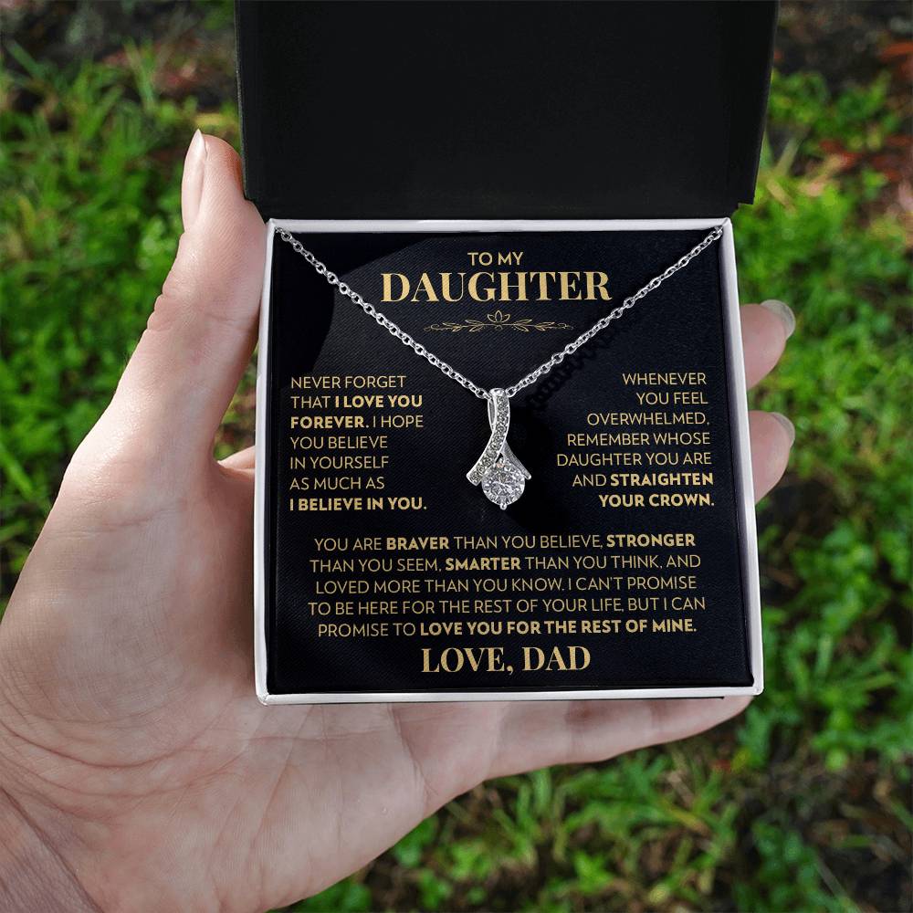 Dad to Daughter - Never Forget That I Love You - Alluring Beauty Necklace