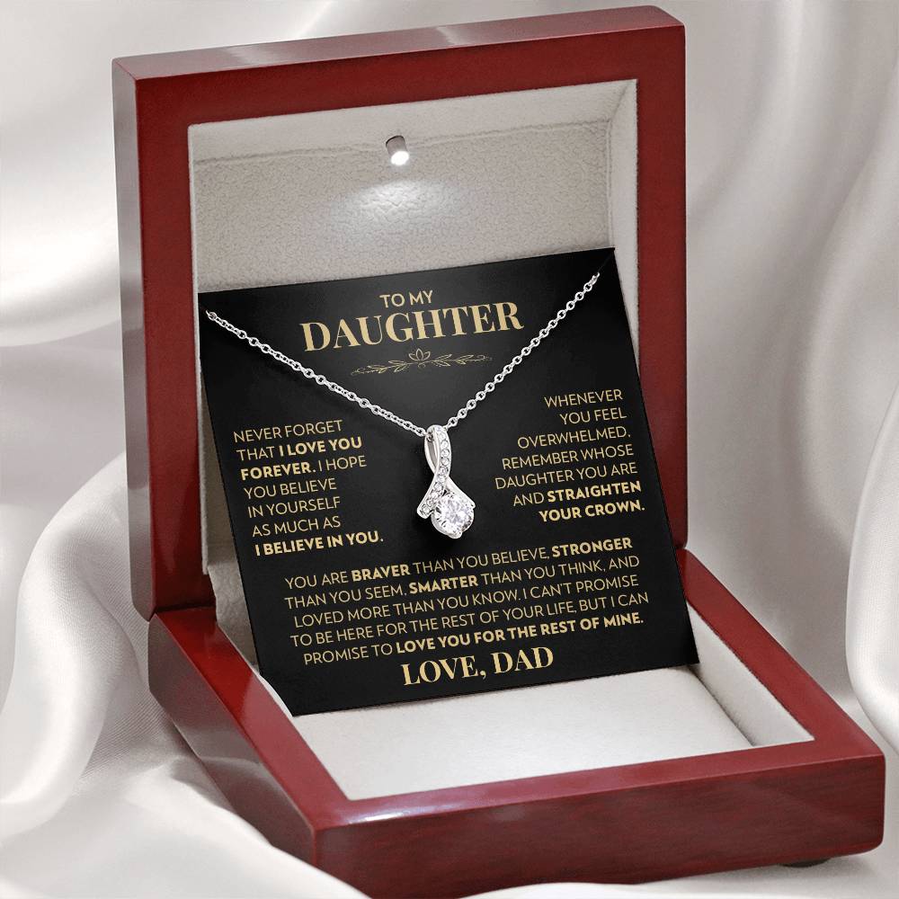 Dad to Daughter - Never Forget That I Love You - Alluring Beauty Necklace