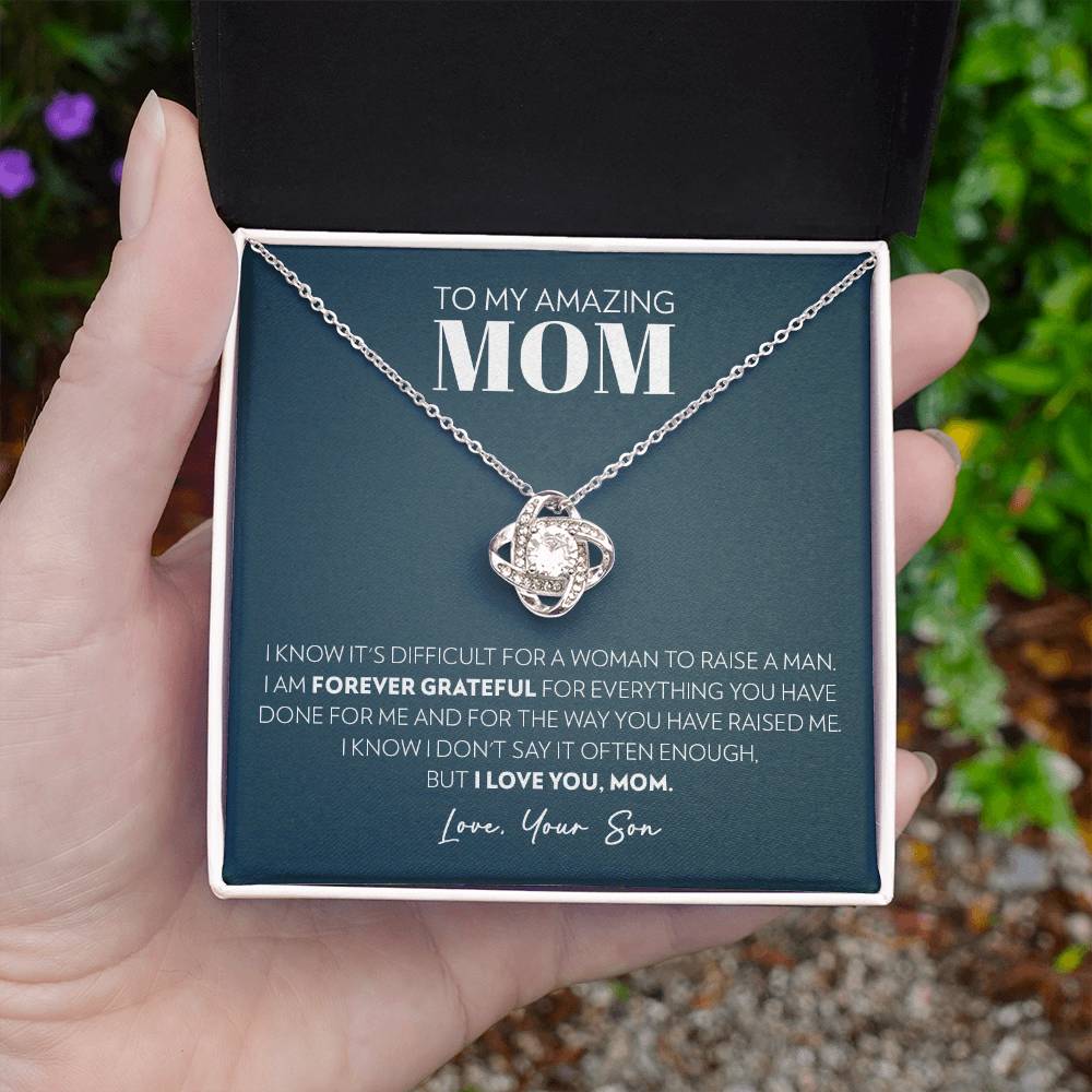 Mom (From Son) - Forever Grateful - Love Knot