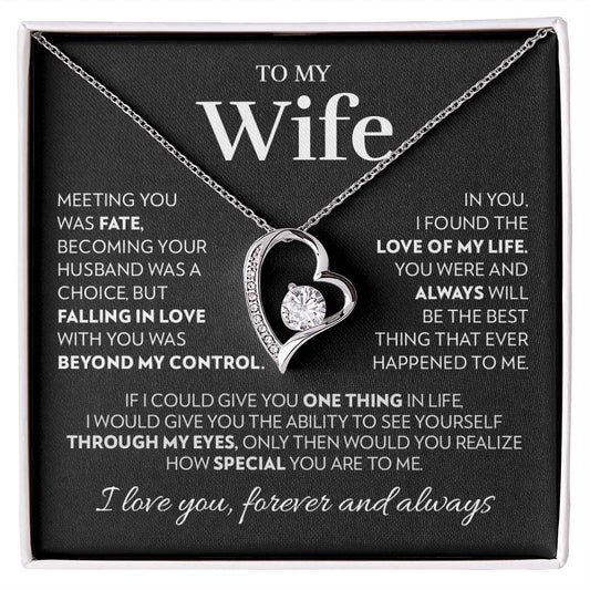 Wife - Love of My Life - Forever Love Necklace