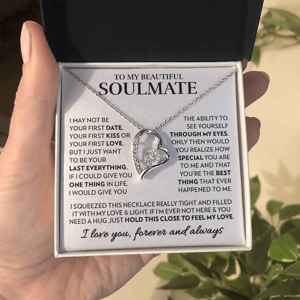 To My Soulmate - Feel My Love - Forever Love Necklace