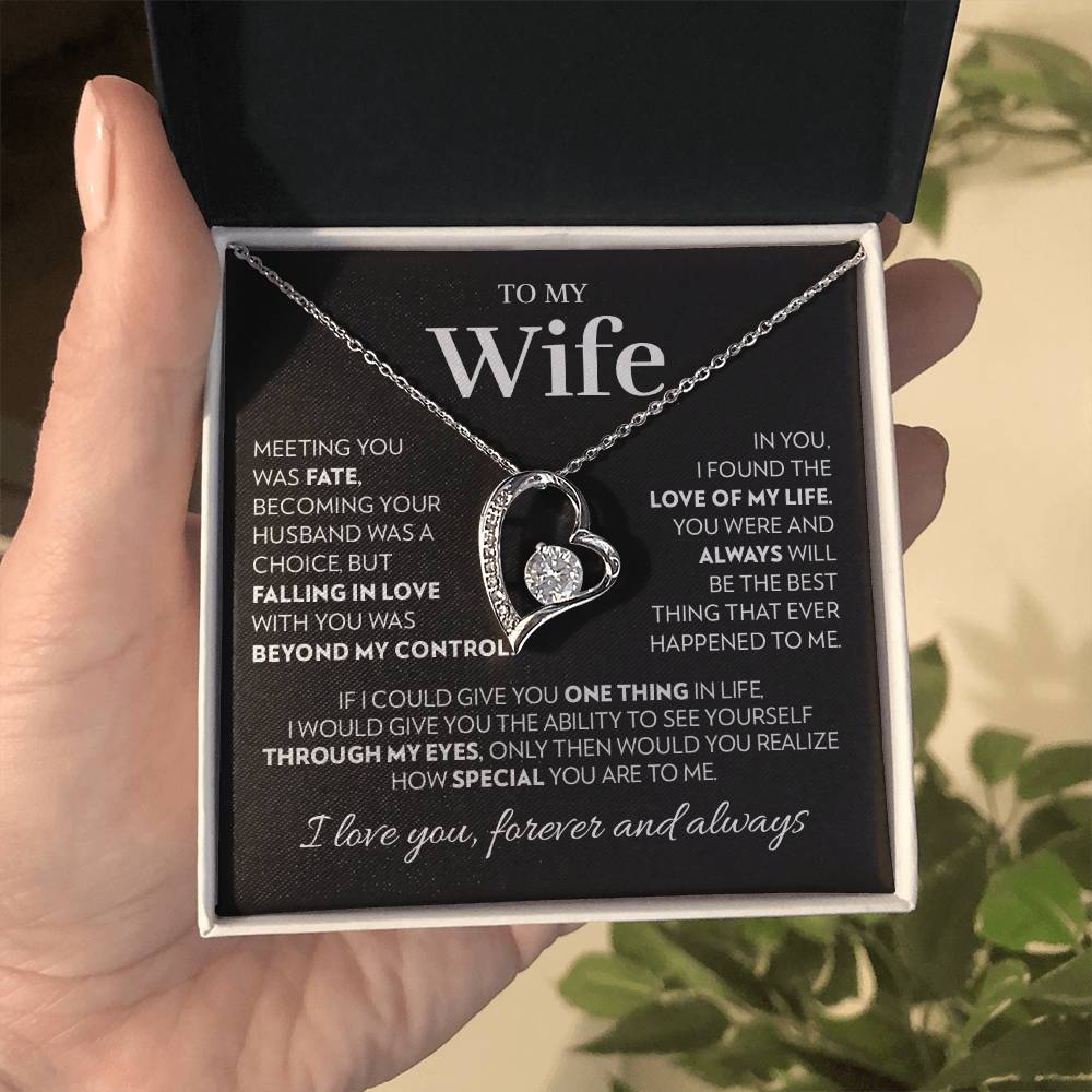 Wife - Love of My Life - Forever Love Necklace