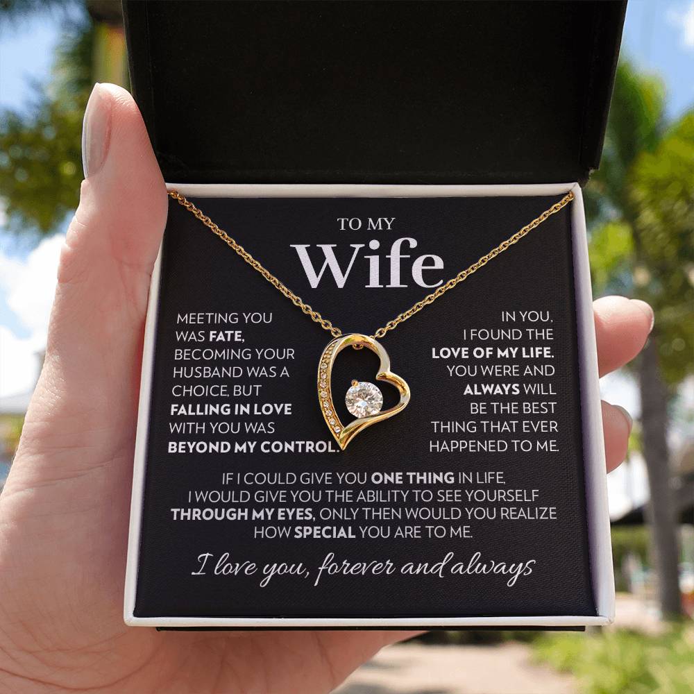 Wife - Love of My Life - Forever Love Necklace